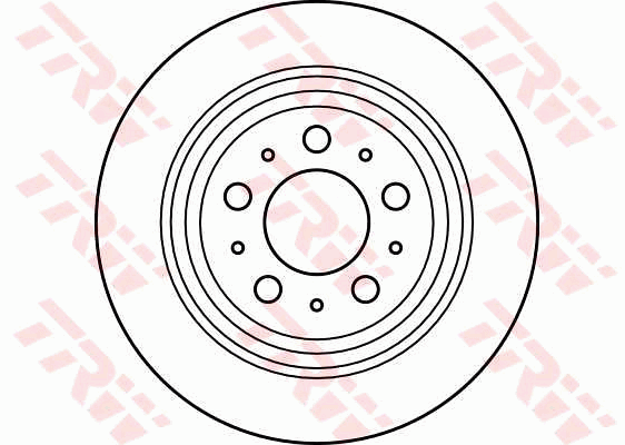 TRW Brake Rotor Pair 288mm Rear DF4066S