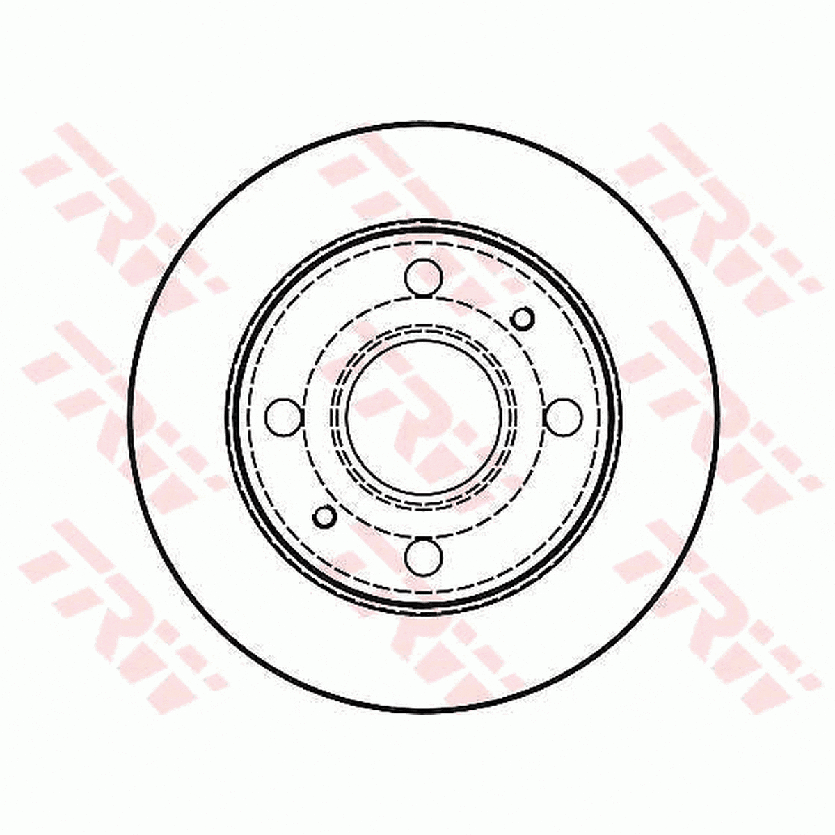TRW Brake Rotor 211mm Front DF4070S