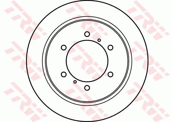 TRW Brake Rotor Pair 315mm Rear DF4075S