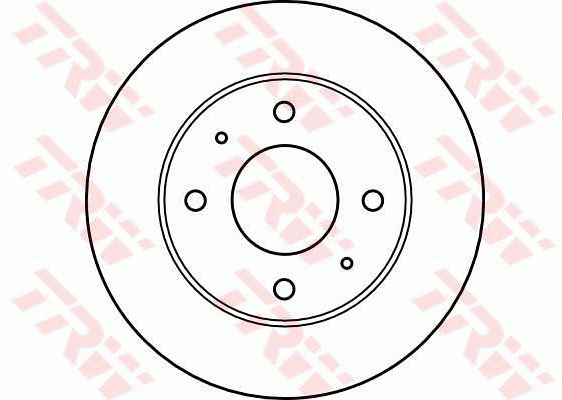 TRW Brake Rotor Single 256mm Front DF4081S