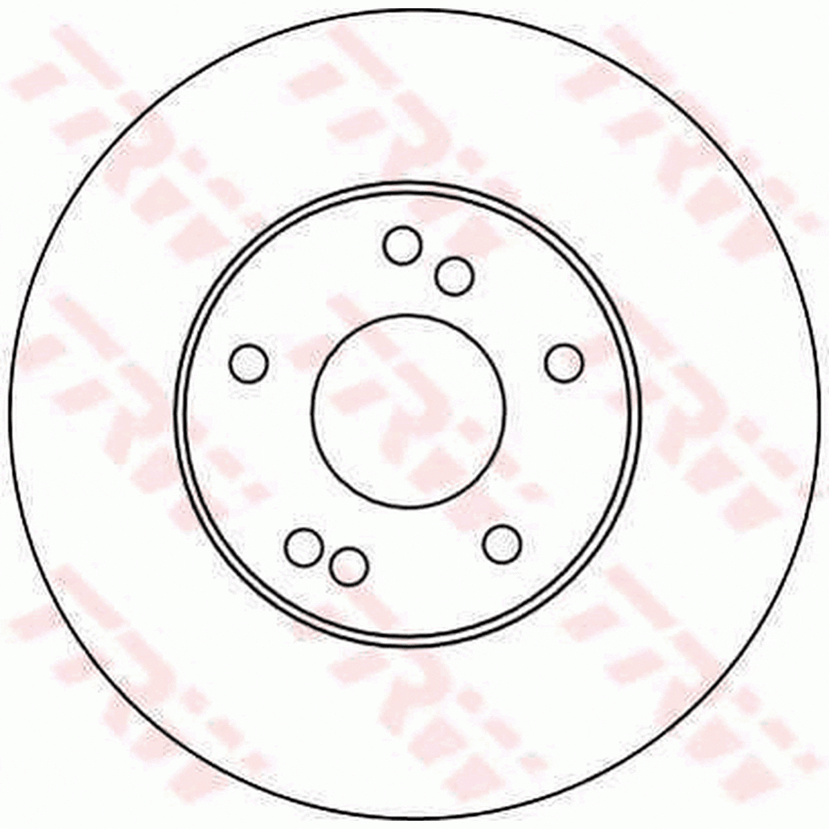 TRW Brake Rotor Pair 280mm Front DF4090S