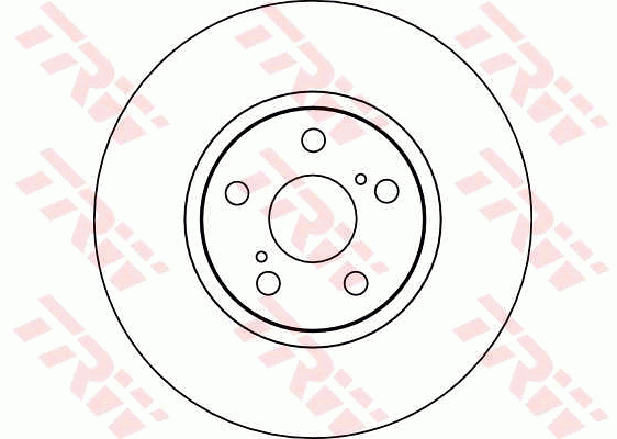 TRW Brake Rotor Pair 275mm Front DF4100S