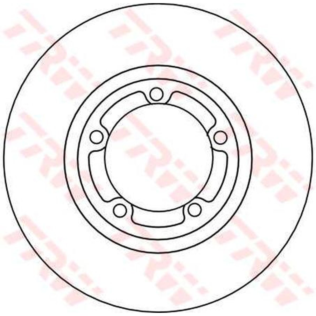 TRW Brake Rotor 254mm Front DF4102S