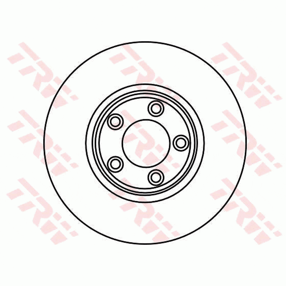 TRW Brake Rotor Single 300mm Front DF4105S