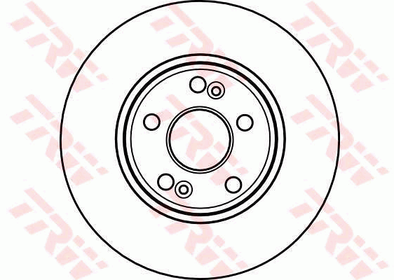 TRW Brake Rotor Pair 280mm Front DF4109S