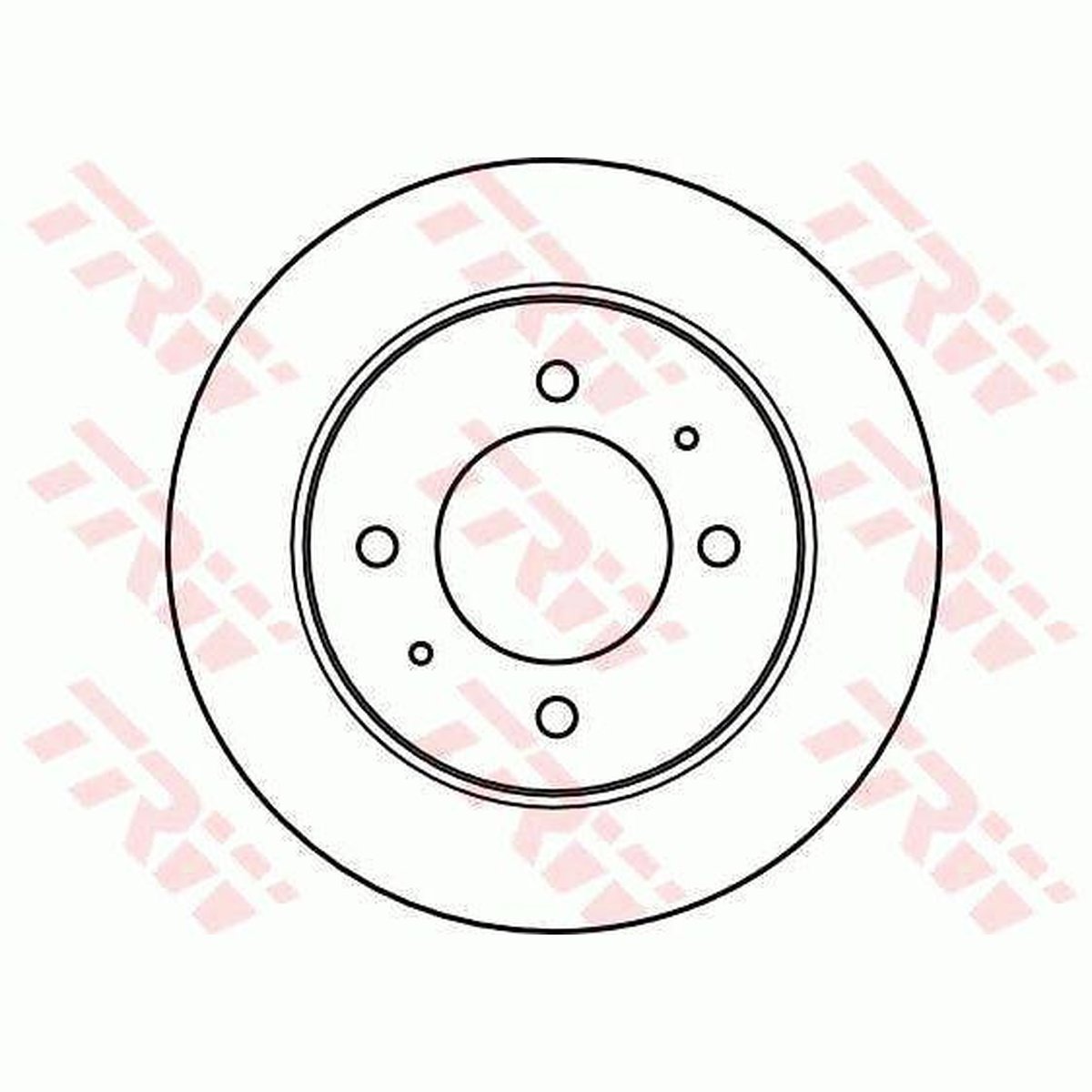 TRW Brake Rotor 258mm Rear DF4122S