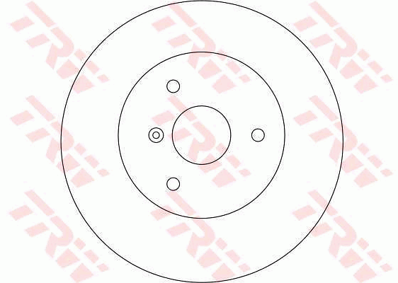 TRW Brake Rotor Pair 280mm Front DF4135S