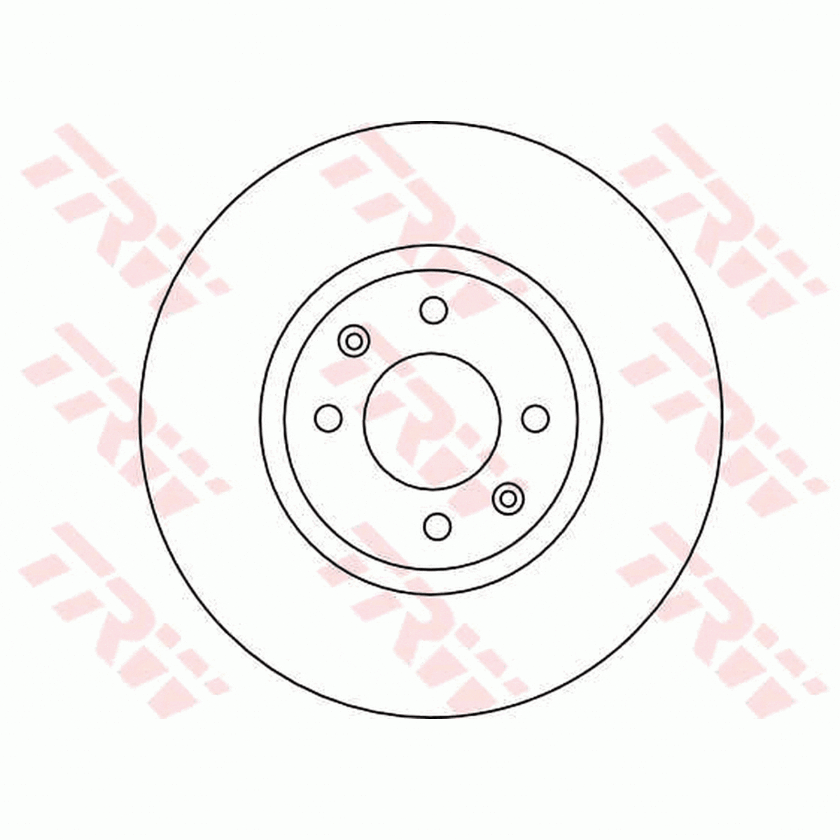 TRW Brake Rotor Pair 288mm Front DF4141S
