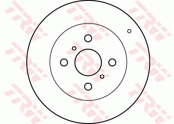 TRW Brake Rotor 255mm Front DF4163S