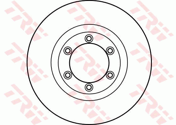 TRW Brake Rotor Pair 278mm Front DF4168S