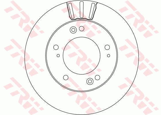 TRW Brake Rotor Single 284mm Front DF4172S