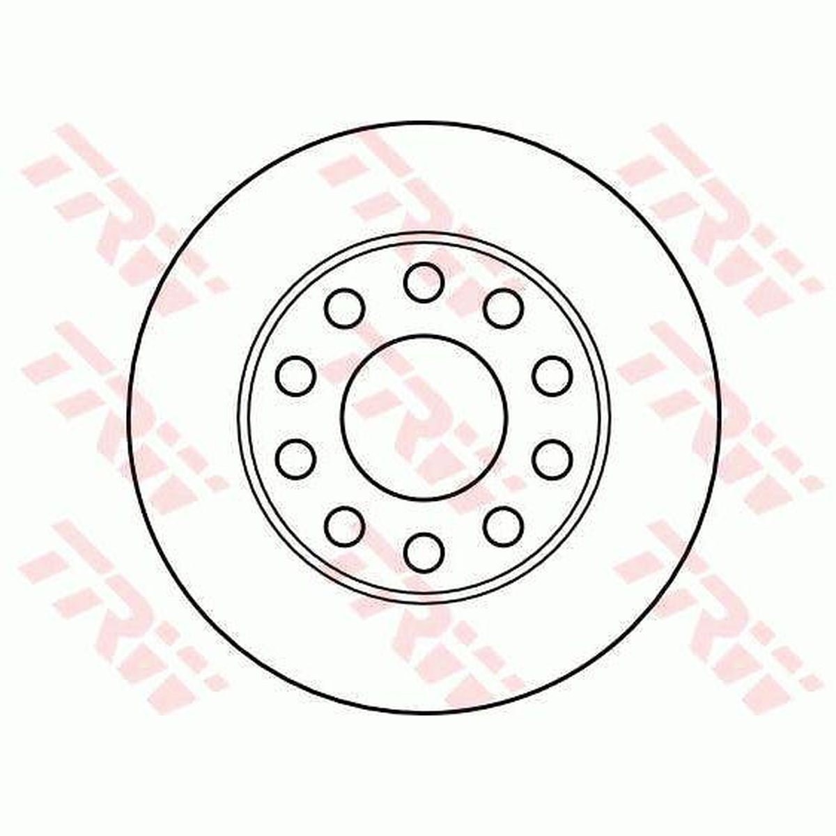 TRW Brake Rotor 245mm Rear DF4186S