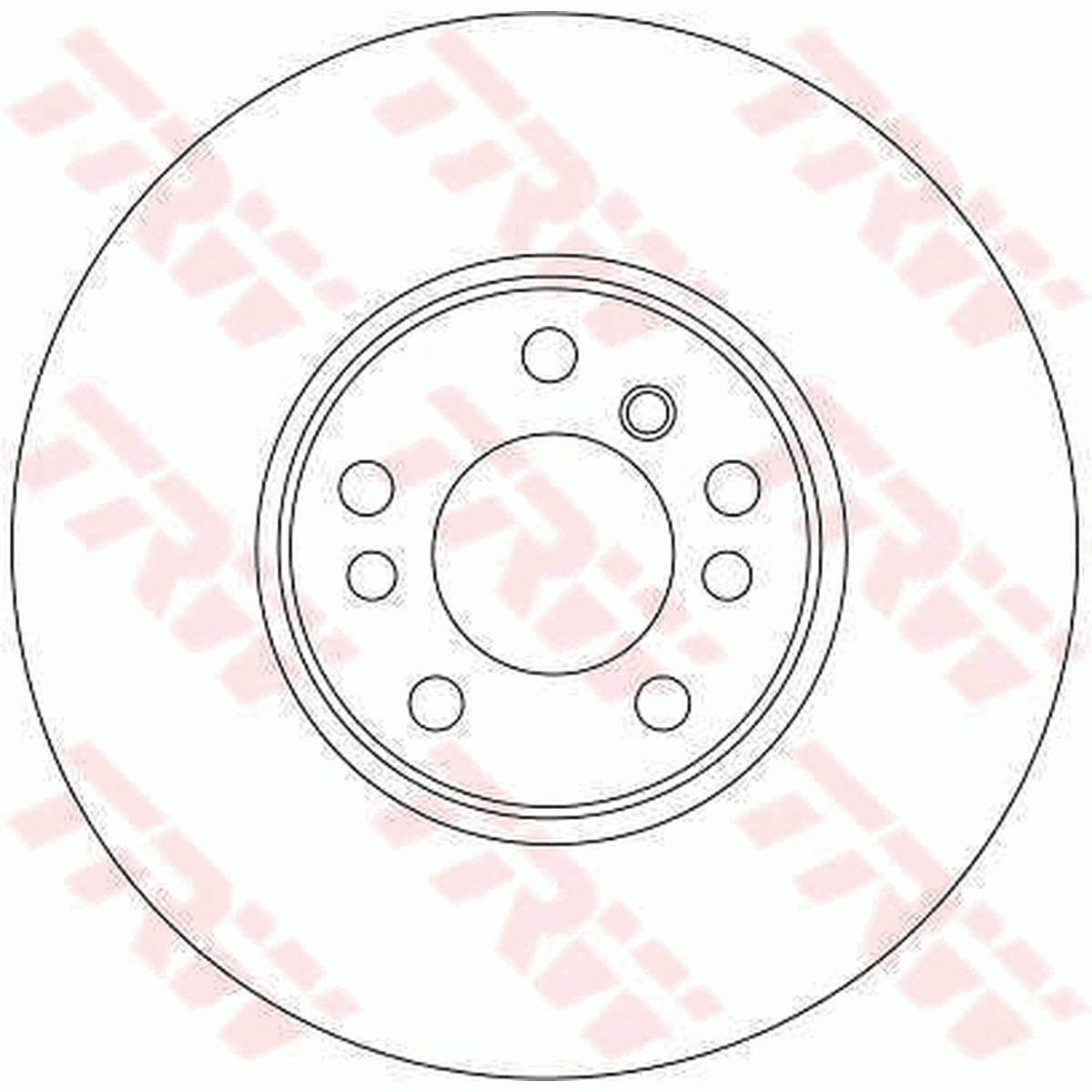 TRW Brake Rotor 332mm Front DF4187S