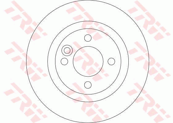 TRW Brake Rotor Pair 259mm Rear DF4198S