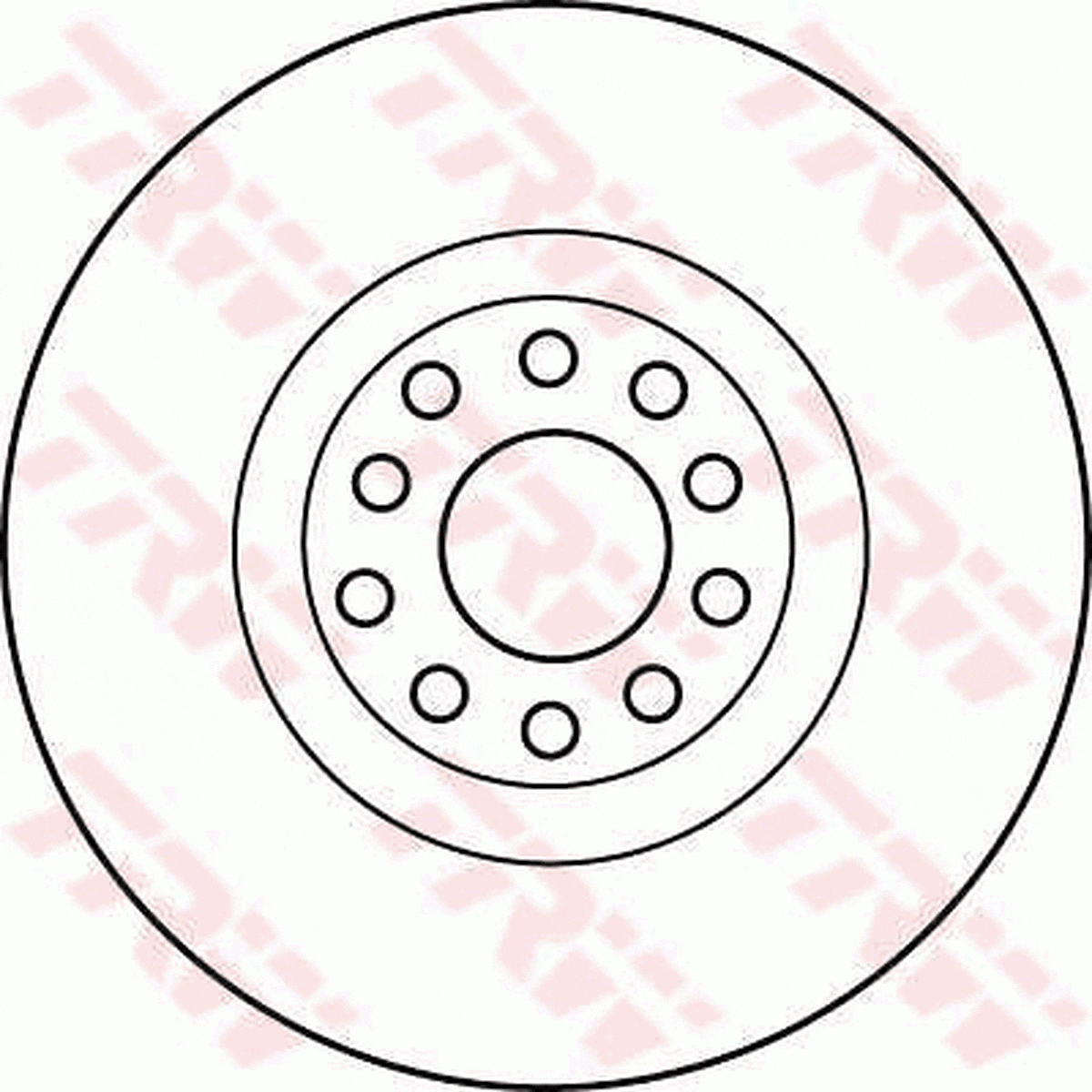 TRW Brake Rotor 323mm Front DF4209S