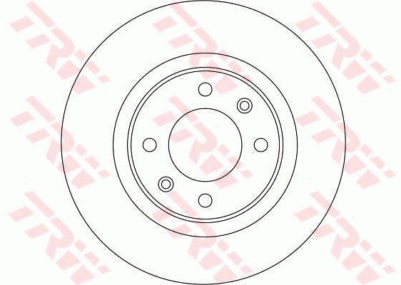 TRW Brake Rotor Pair 276mm Rear DF4215S