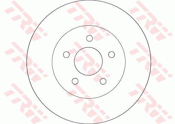 TRW Brake Rotor Pair 280mm Rear DF4218S