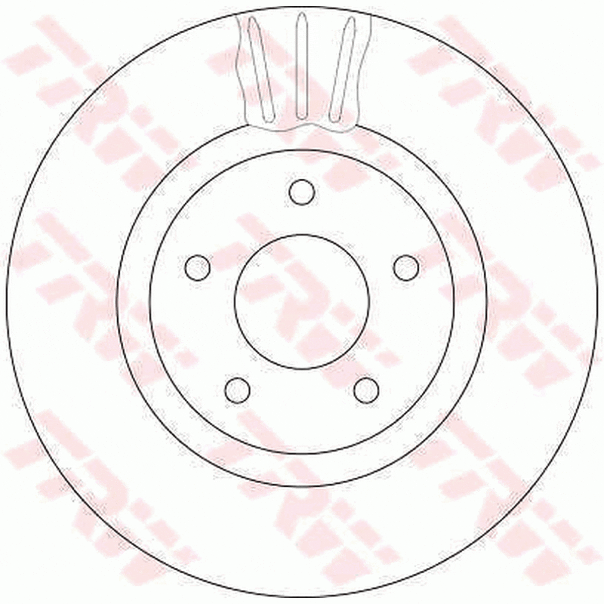 TRW Brake Rotor 325mm Front DF4219S