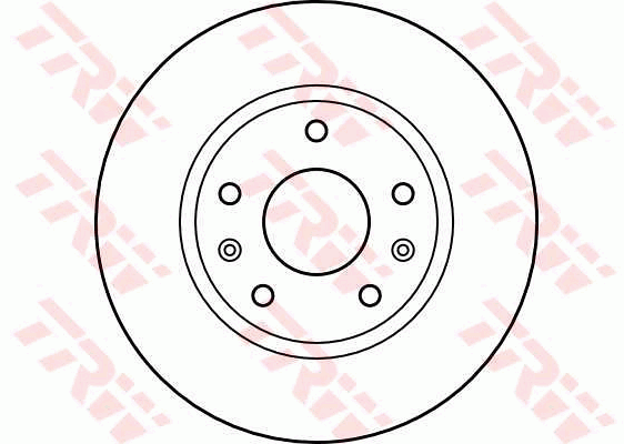 TRW Brake Rotor Pair 277mm Front DF4221S