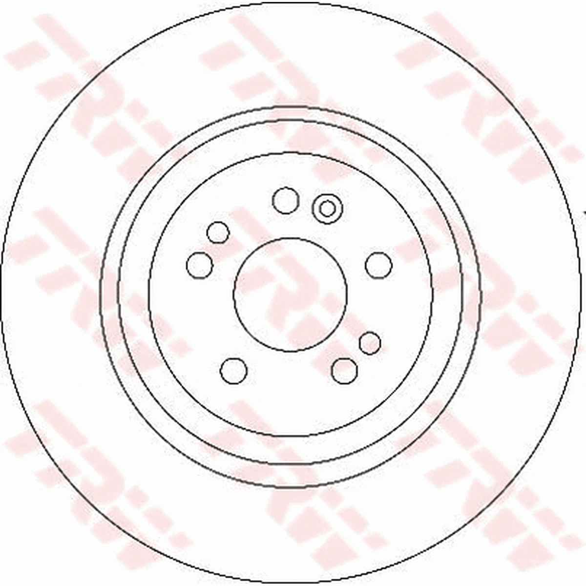 TRW Brake Rotor 245mm Front DF4222S