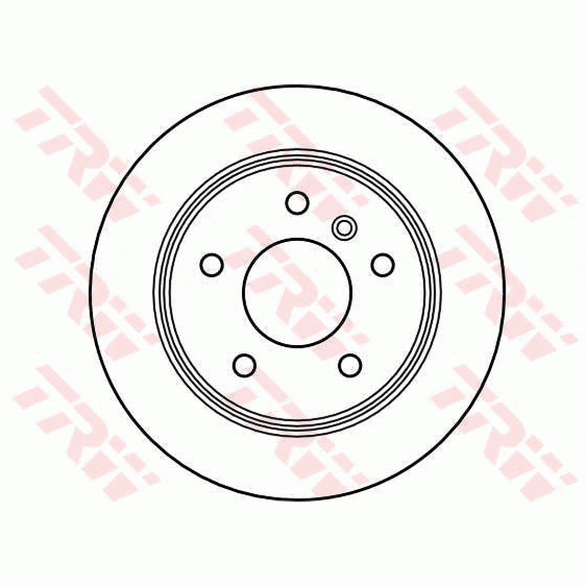 TRW Brake Rotor Single 258mm Rear DF4223S