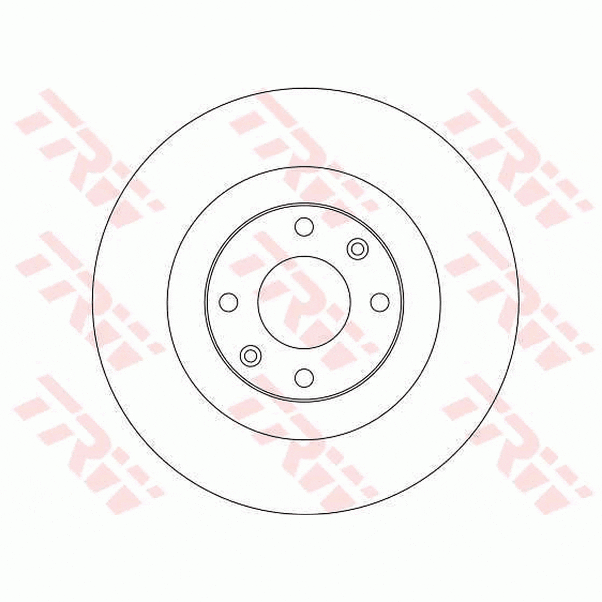 TRW Brake Rotor Pair 305mm Front DF4226S