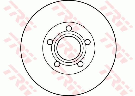 TRW Brake Rotor Pair 285.5mm Front DF4238S