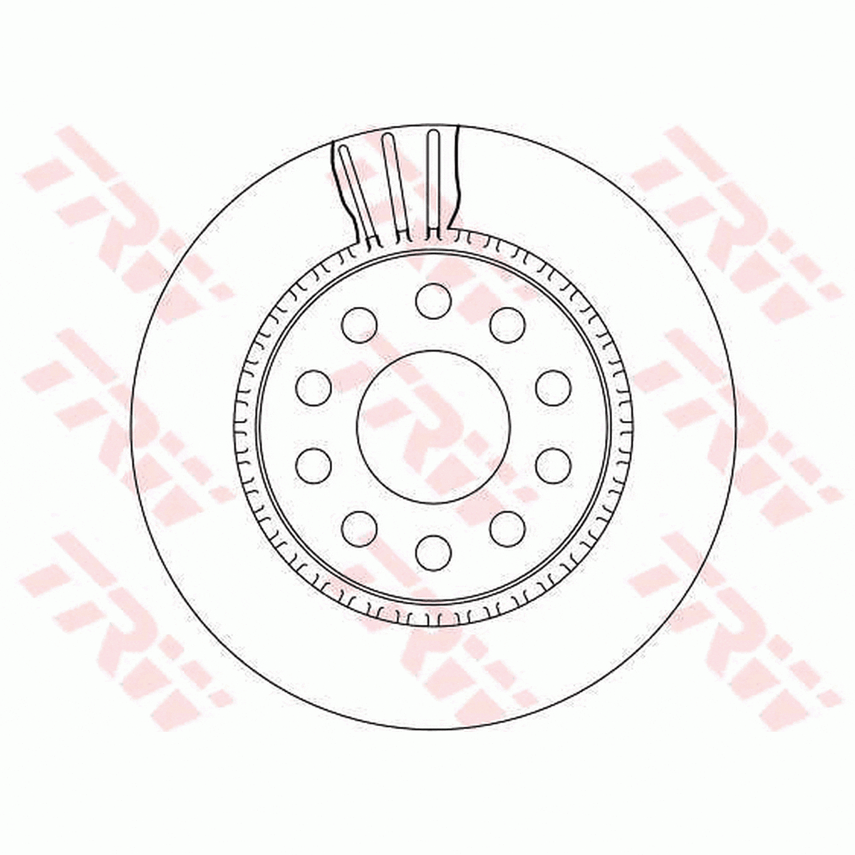 TRW Brake Rotor Single 269mm Rear DF4252S