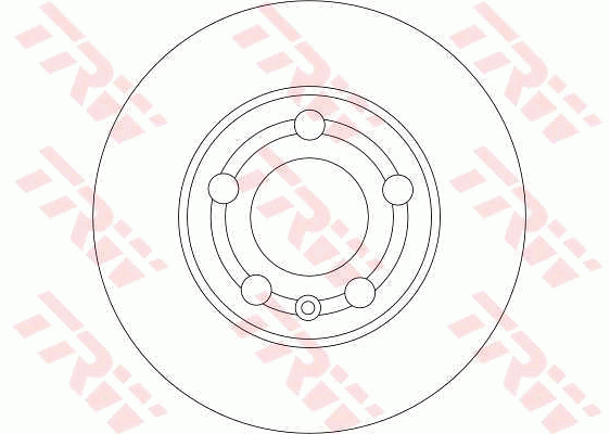 TRW Brake Rotor Pair 239mm Front DF4253S