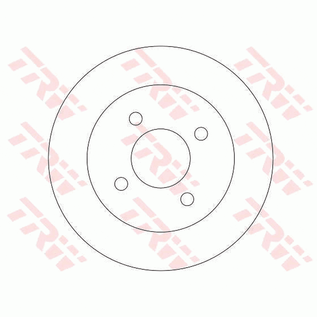 TRW Brake Rotor 252mm Front DF4254S