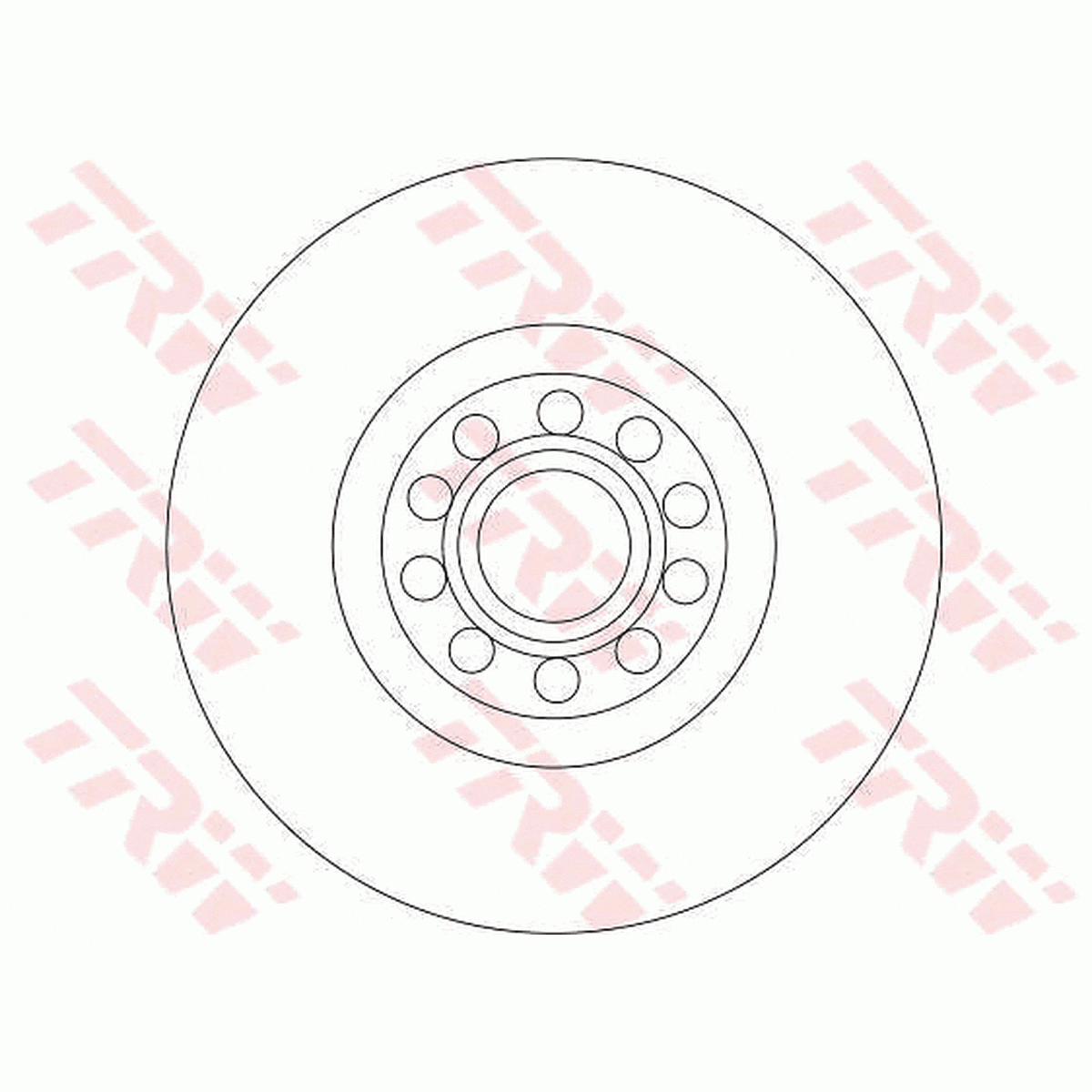 TRW Brake Rotor 321mm Front DF4258S