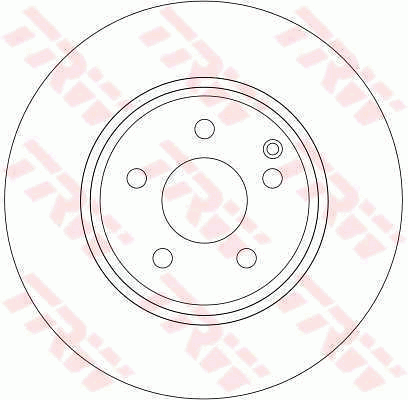 TRW Brake Rotor Pair 312mm Front DF4264S