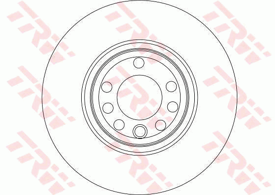 TRW Brake Rotor Pair 278mm Rear DF4266S