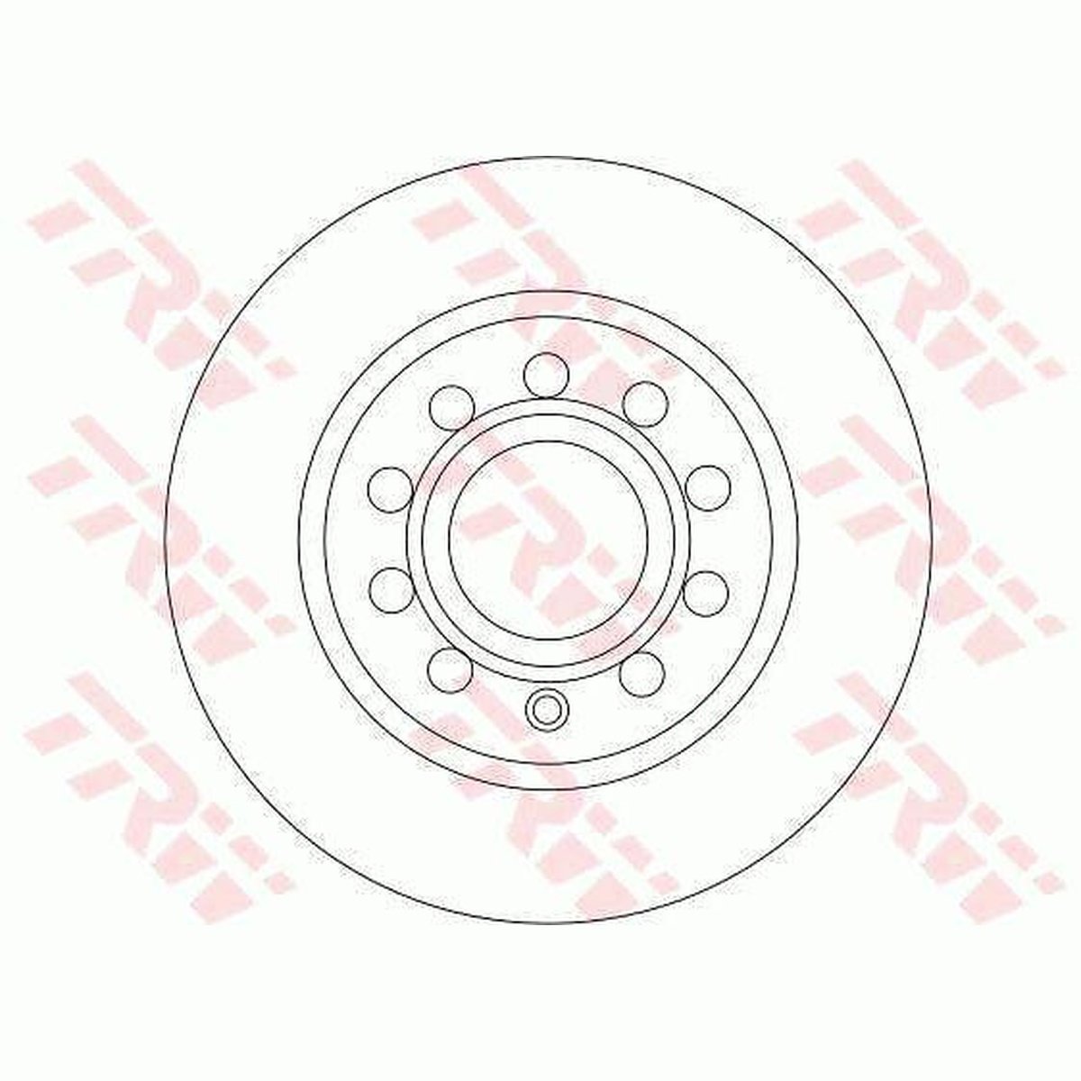 TRW Brake Rotor 253mm Rear DF4276S