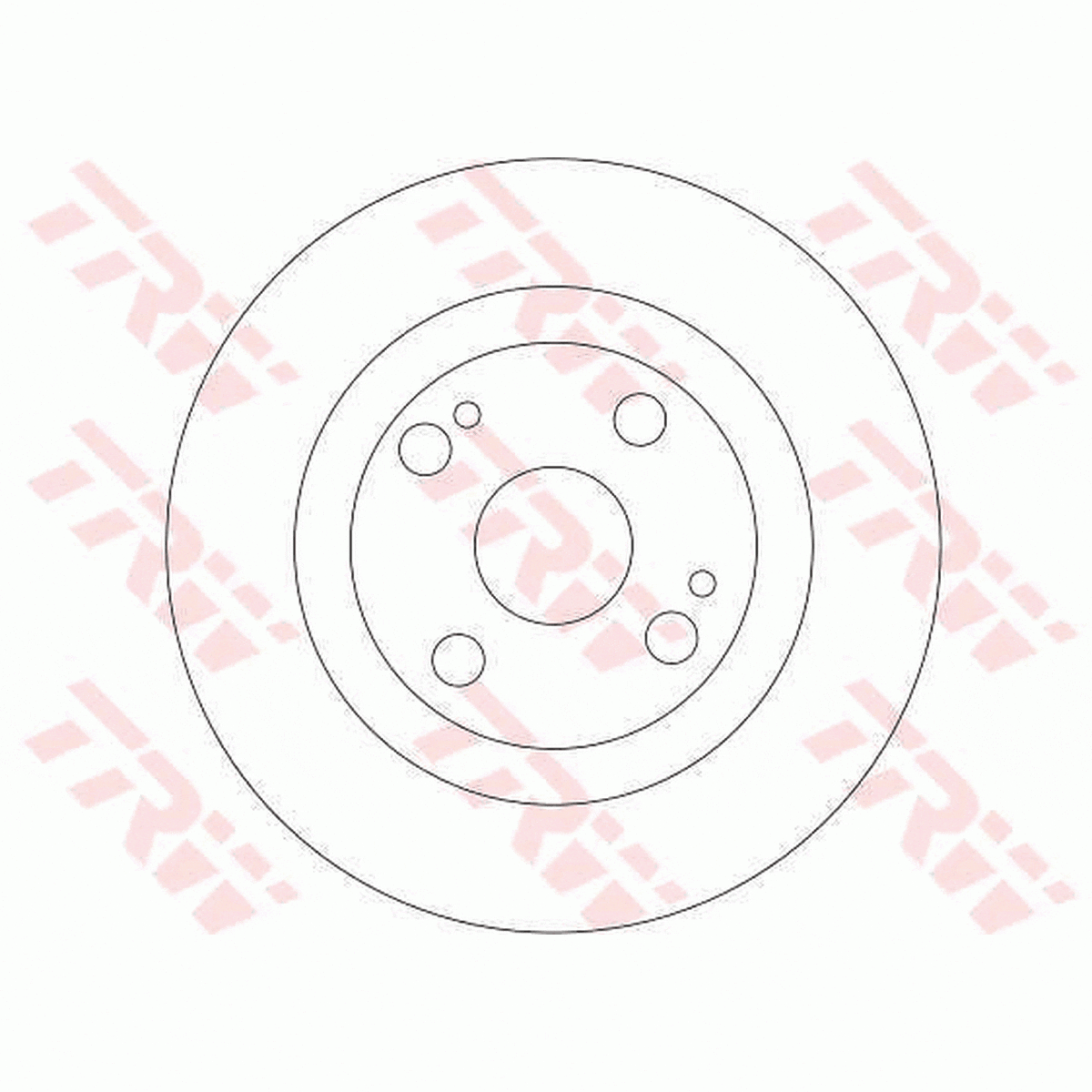 TRW Brake Rotor Single 261mm Rear DF4278S