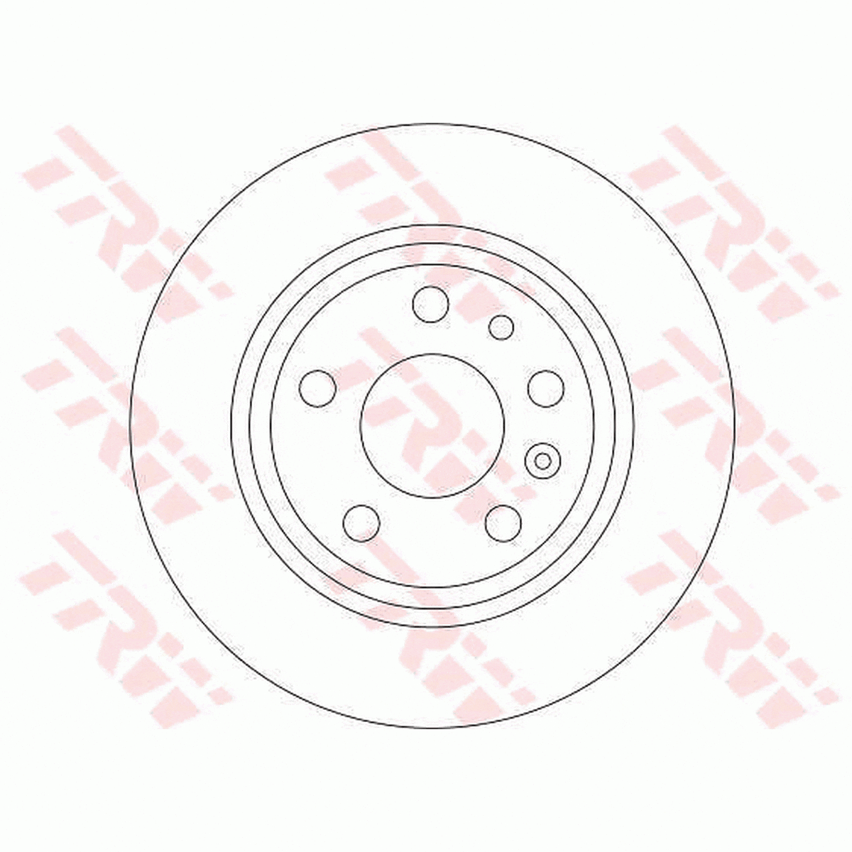 TRW Brake Rotor Single 286mm Rear DF4279S