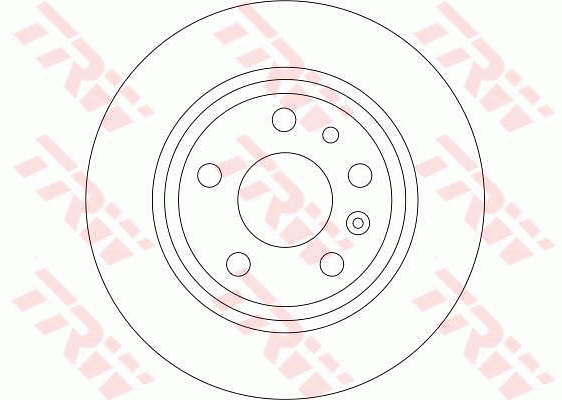 TRW Brake Rotor Pair 286mm Rear DF4279S