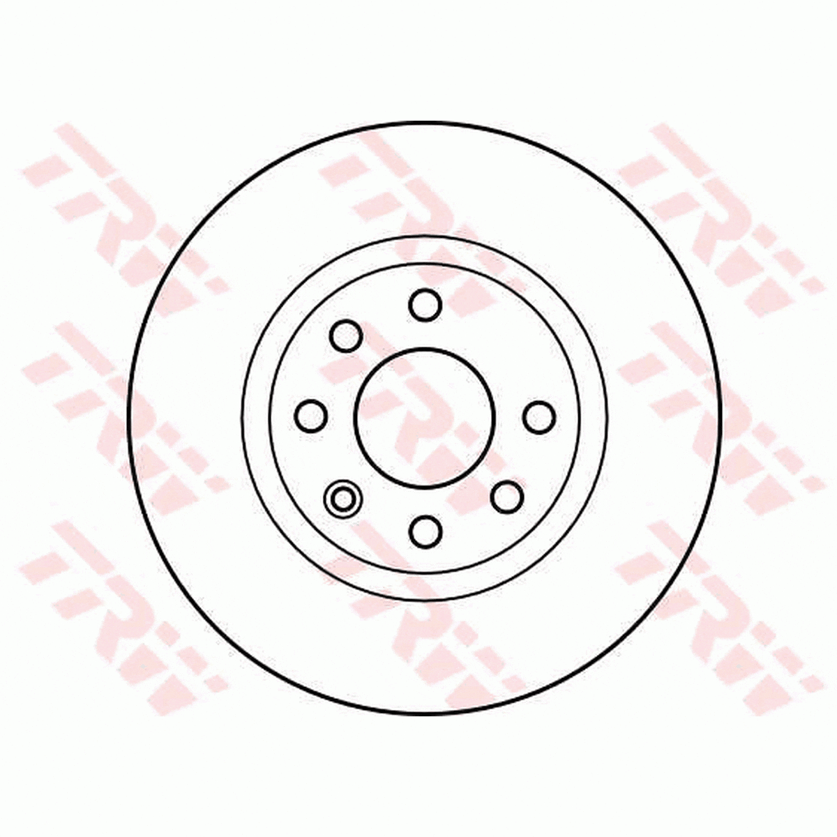 TRW Brake Rotor Pair 260mm Front DF4300S