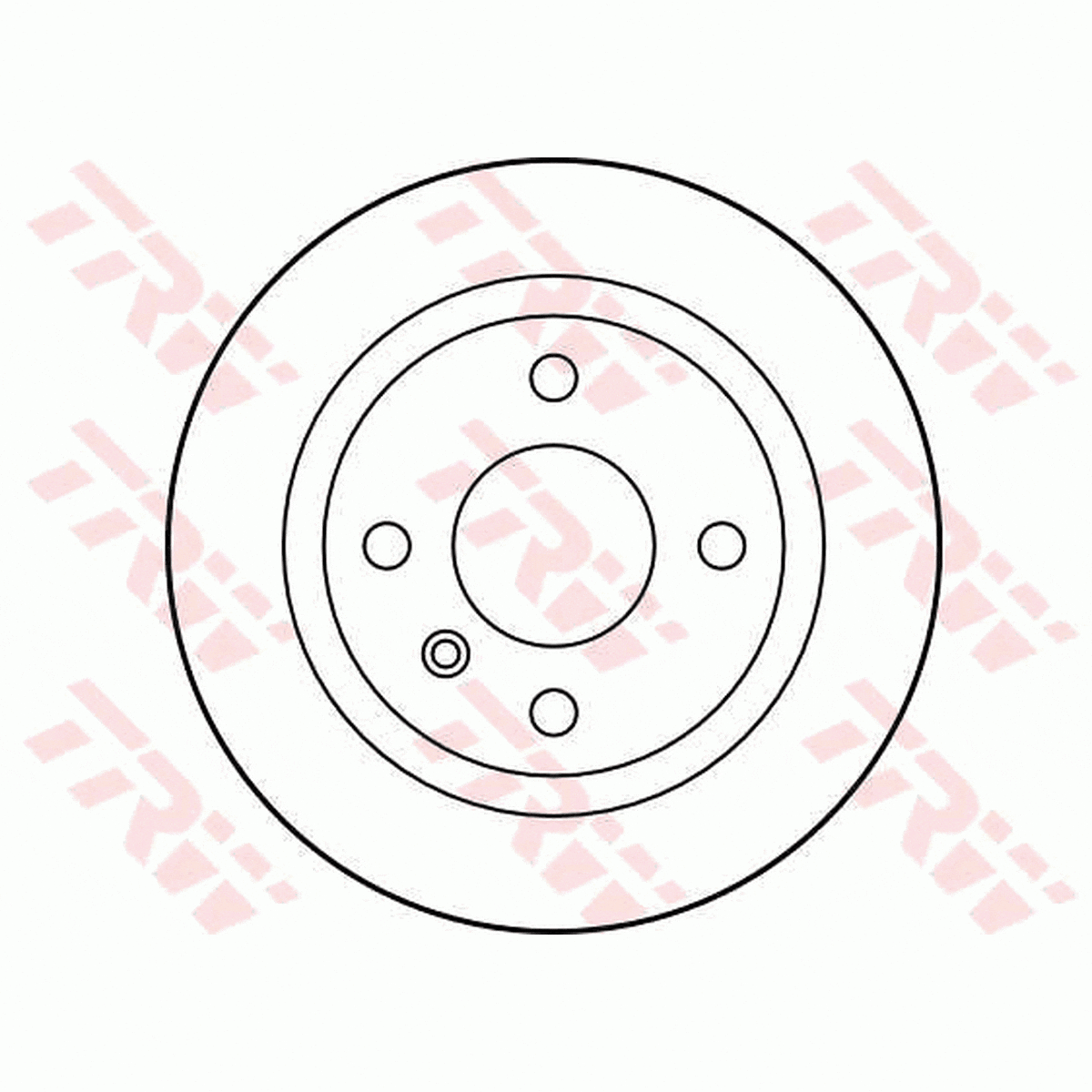 TRW Brake Rotor Single 228mm Rear DF4301S