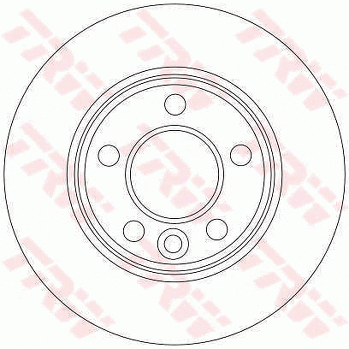 TRW Brake Rotor Pair 294mm Rear DF4312S