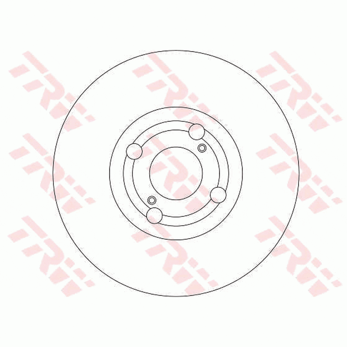 TRW Brake Rotor Single 275mm Front DF4317S
