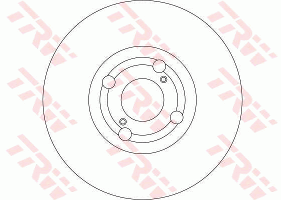 TRW Brake Rotor Pair 275mm Front DF4317S