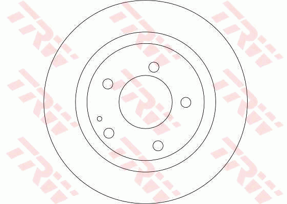 TRW Brake Rotor Pair 276mm Front DF4322S