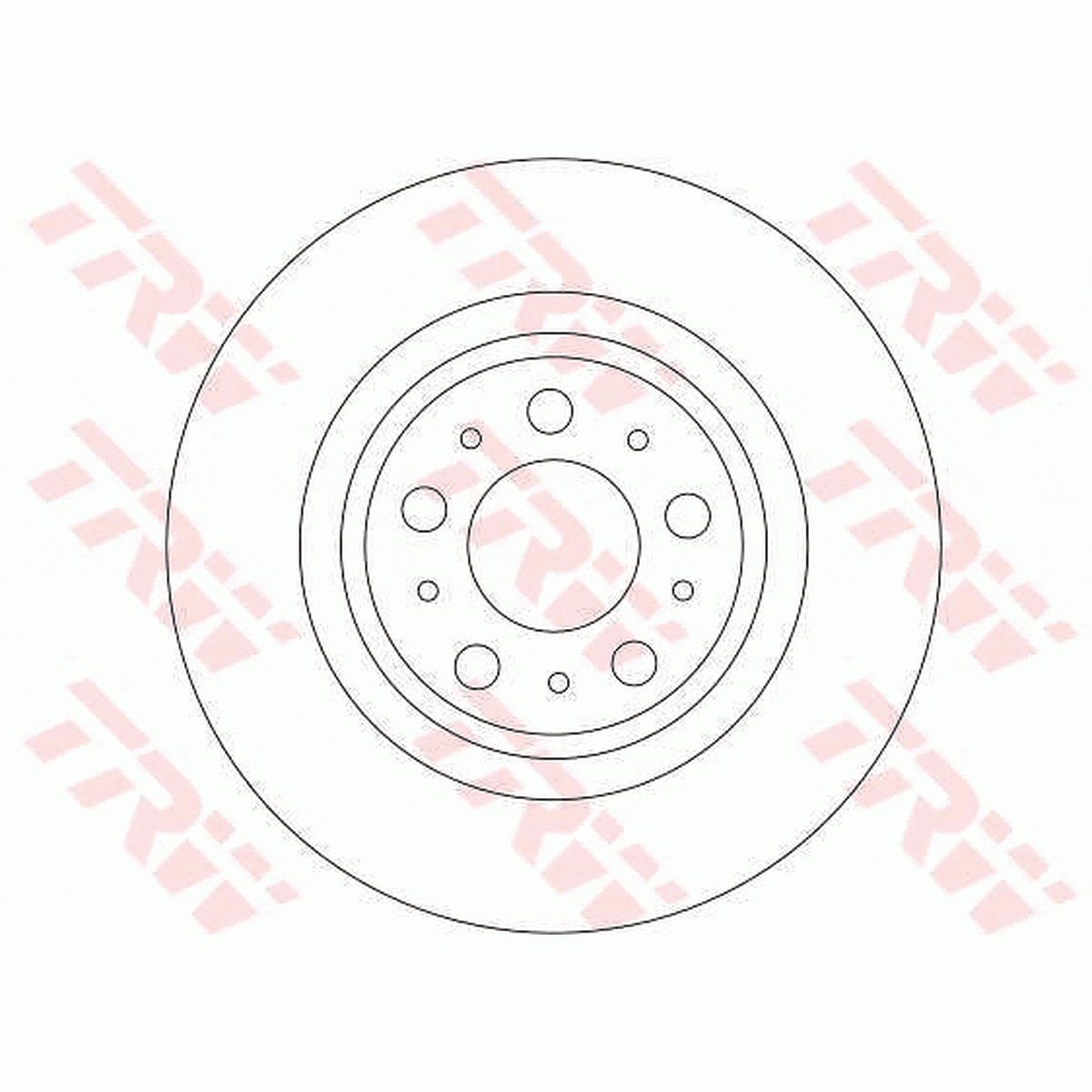 TRW Brake Rotor Single 308mm Rear DF4338S