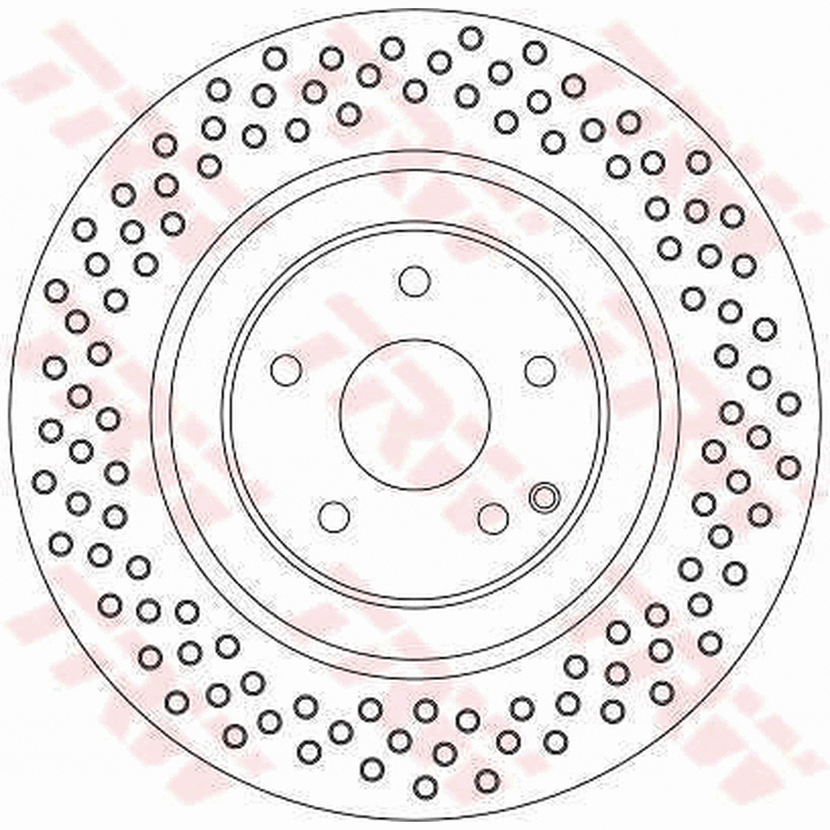 TRW Brake Rotor 345mm Front DF4341S