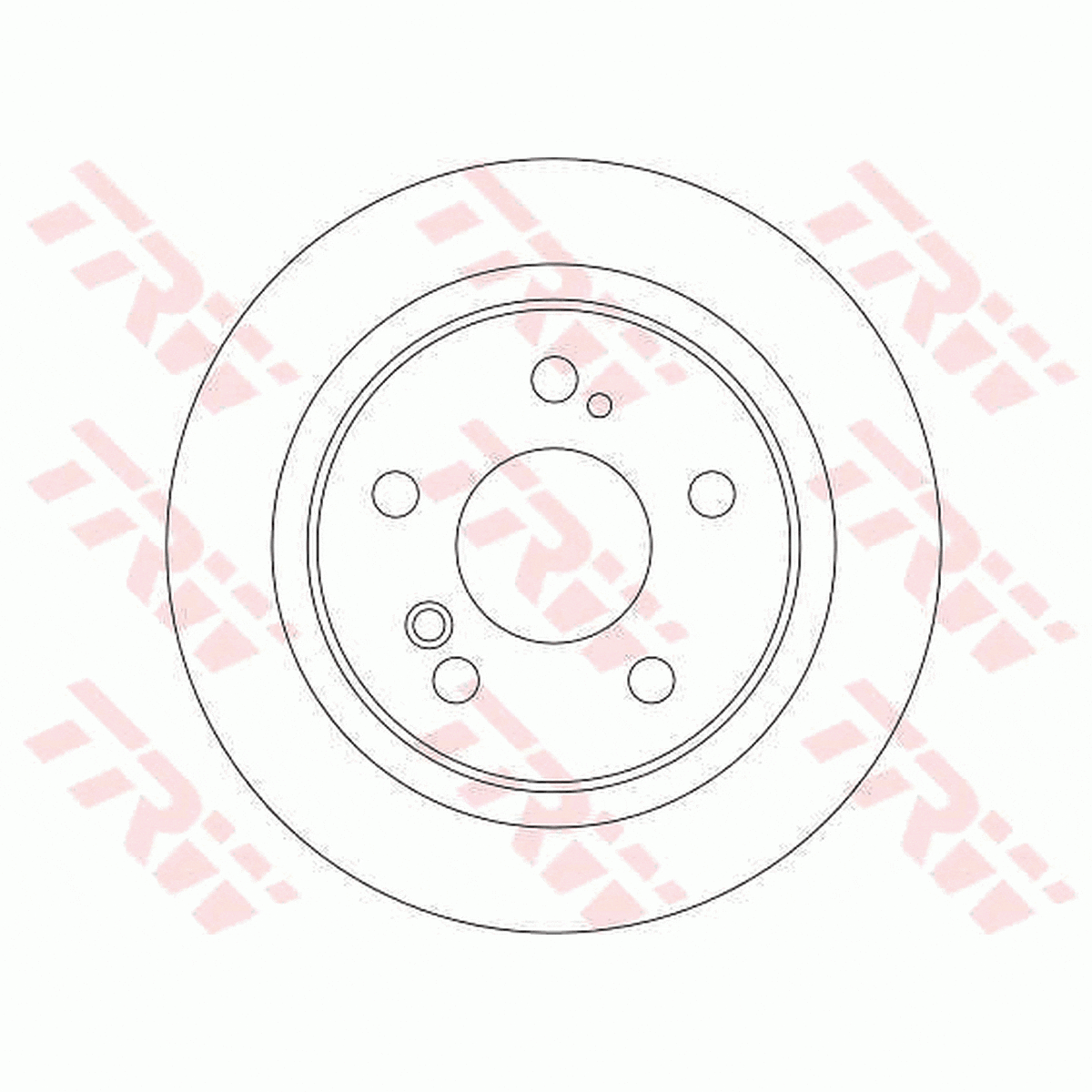 TRW Brake Rotor Single 300mm Rear DF4355S