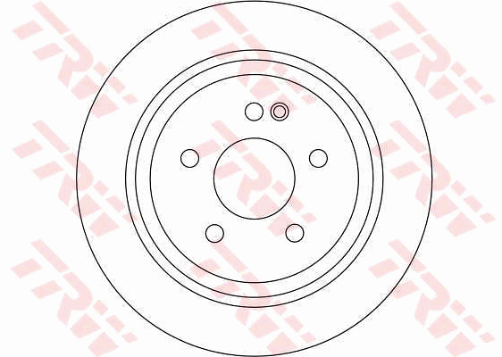 TRW Brake Rotor Pair 296mm Rear DF4356S