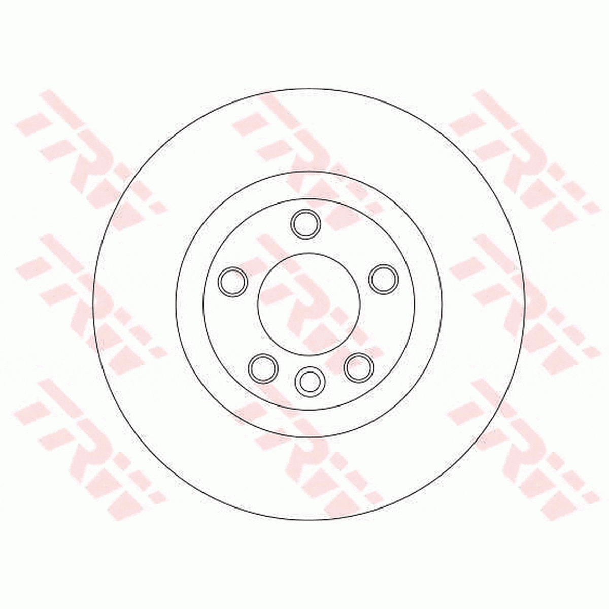 TRW Brake Rotor Pair 320mm Rear DF4360S