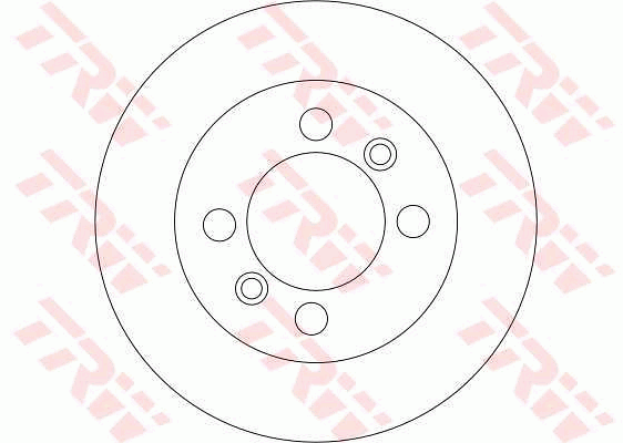 TRW Brake Rotor Pair 240mm Rear DF4365S