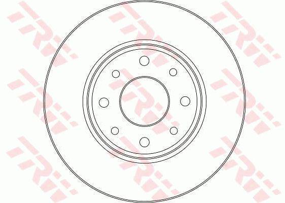 TRW Brake Rotor 258mm Rear DF4379S